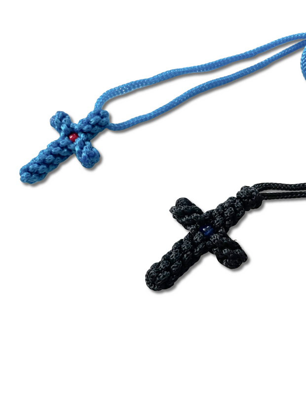 Knitted Cross on Rope - Athonite