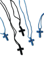 Knitted Cross on Rope - Athonite