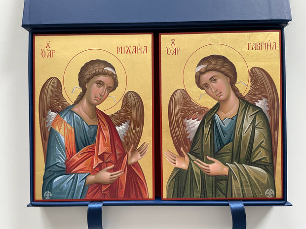 Set of Two, Archangels Gabriel and Michael in Prayer