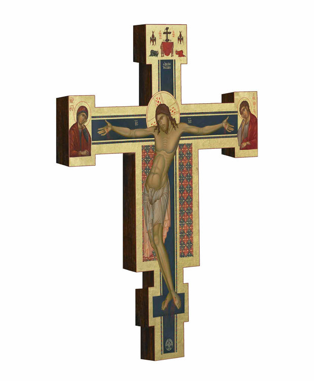 Crucifixion of Christ, Wooden Cross - Athonite