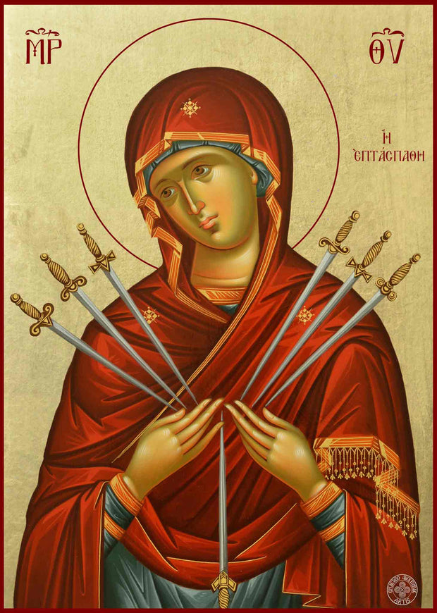 Holy Virgin Mary of Seven Swords (Greek) - Athonite