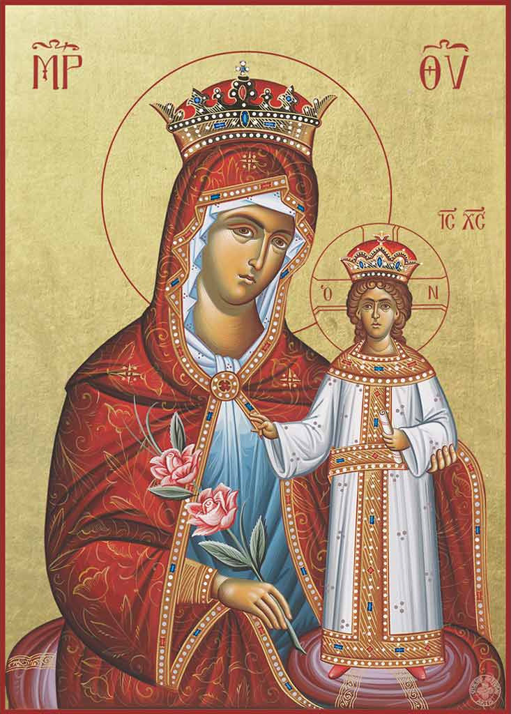 Theotokos of the Unfading Rose - Athonite