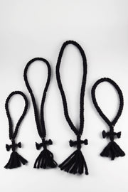 Wool Prayer Rope with Knitted Cross & Tassels - Athonite