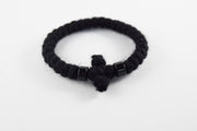 Wool Prayer Bracelet with Knitted Cross - Athonite